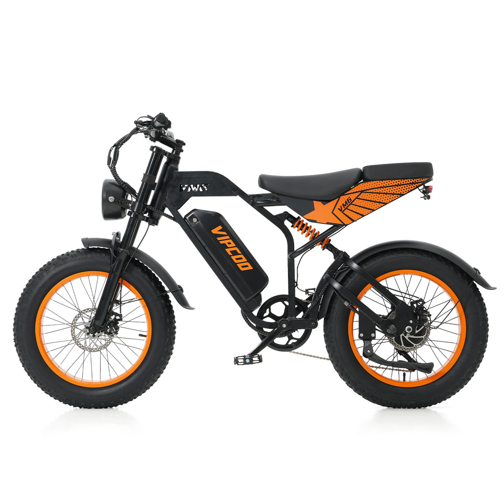 VIPCOO VM6 Fat Tyre Electric Bike 48V 18.2Ah | 20" All-Terrain E-Bike