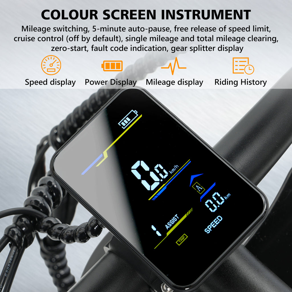 VIPCOO VM6 Fat Tyre Electric Bike 48V 18.2Ah | 20" All-Terrain E-Bike